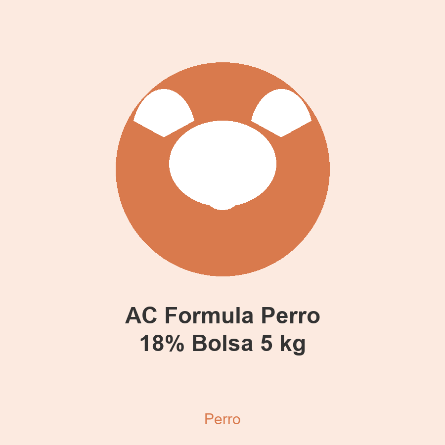 [PR-FORPER-05000-ST] AC Formula Perro 18% Bolsa 5 kg
