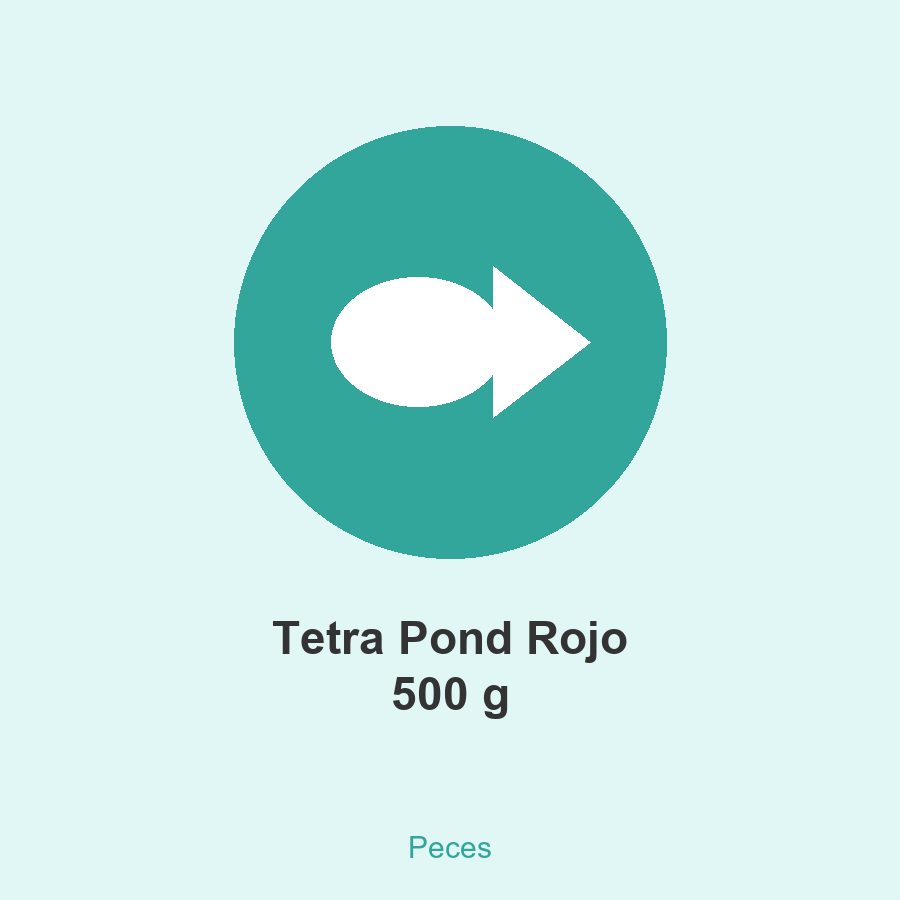 [PE-TETPON-00500-ST] Tetra Pond Rojo 500 g