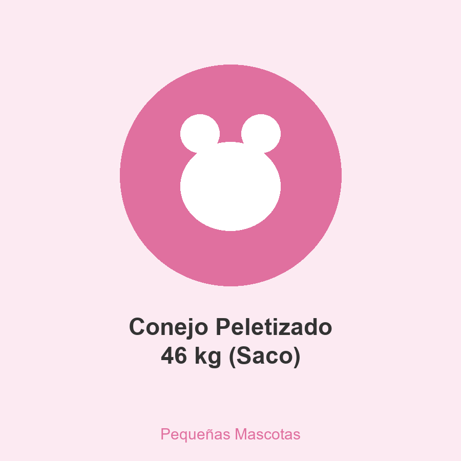 [PM-CONPEL-46000-SC] Conejo Peletizado 46 kg (Saco)